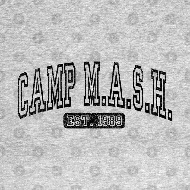 Camp Mash Varsity Yearbook Black by SummerCampDesigns